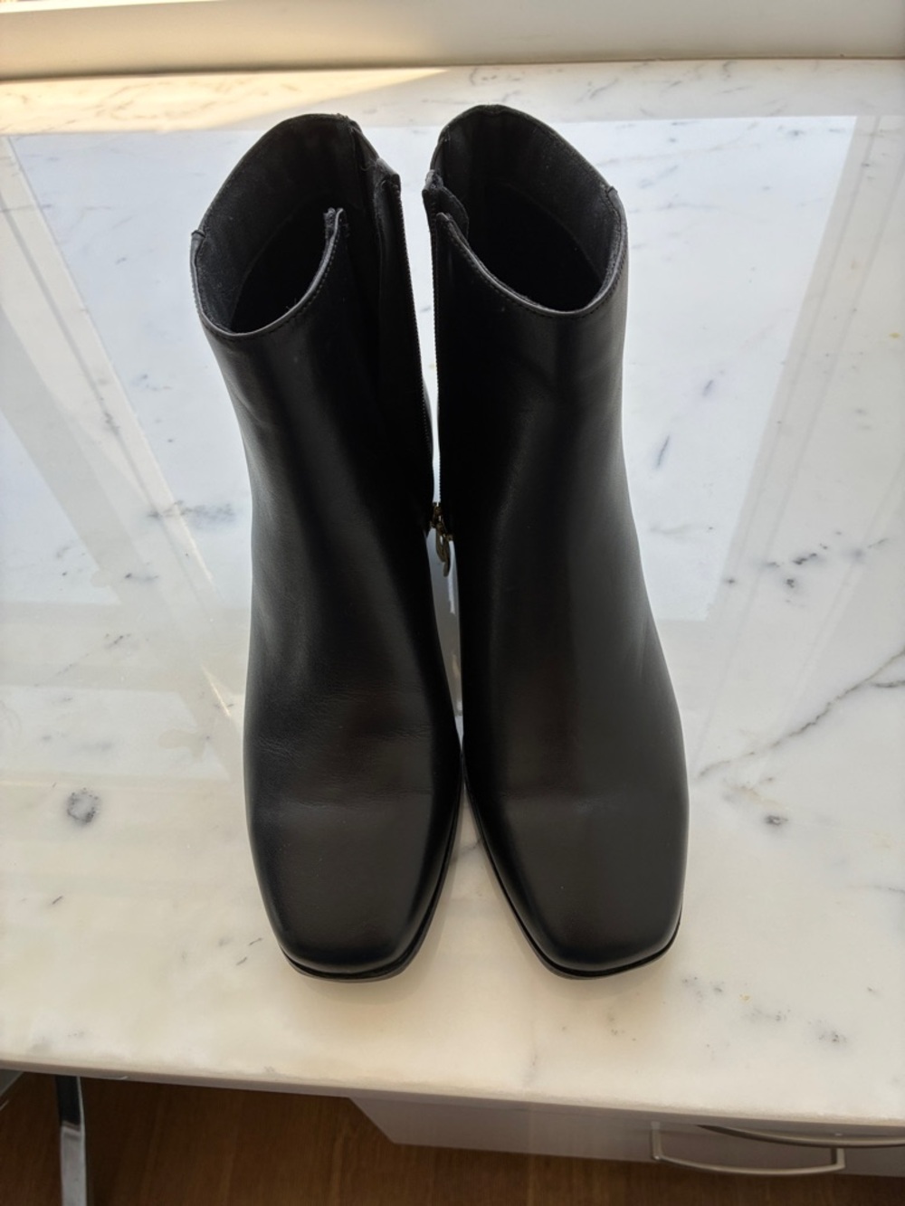 Easy Spirit Black Square-Toe Ankle Booties